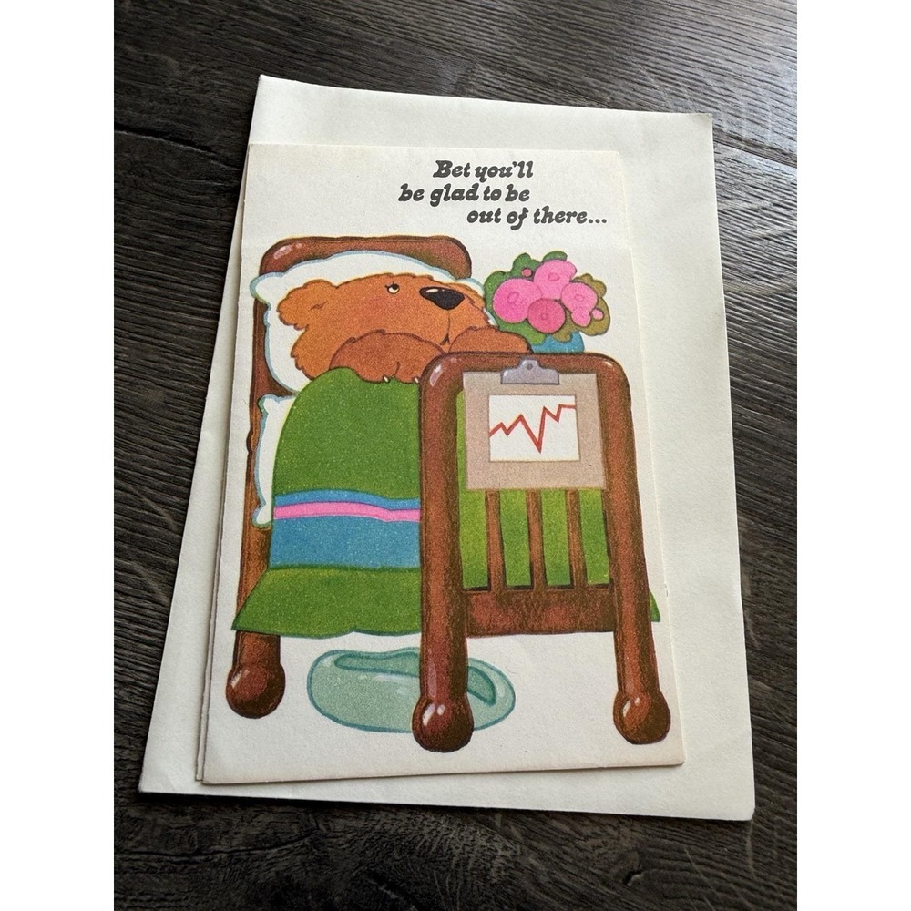Vintage Funny Get Well Soon Card American Greeting